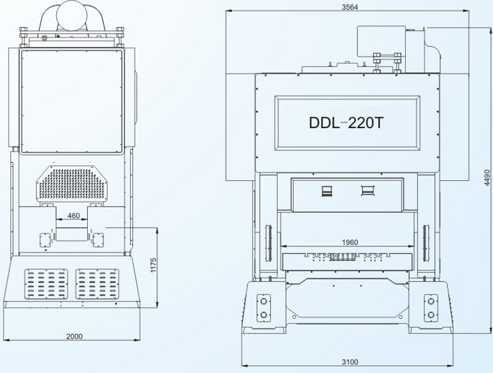 DDL-220T閉式雙點(diǎn)高速精密沖床